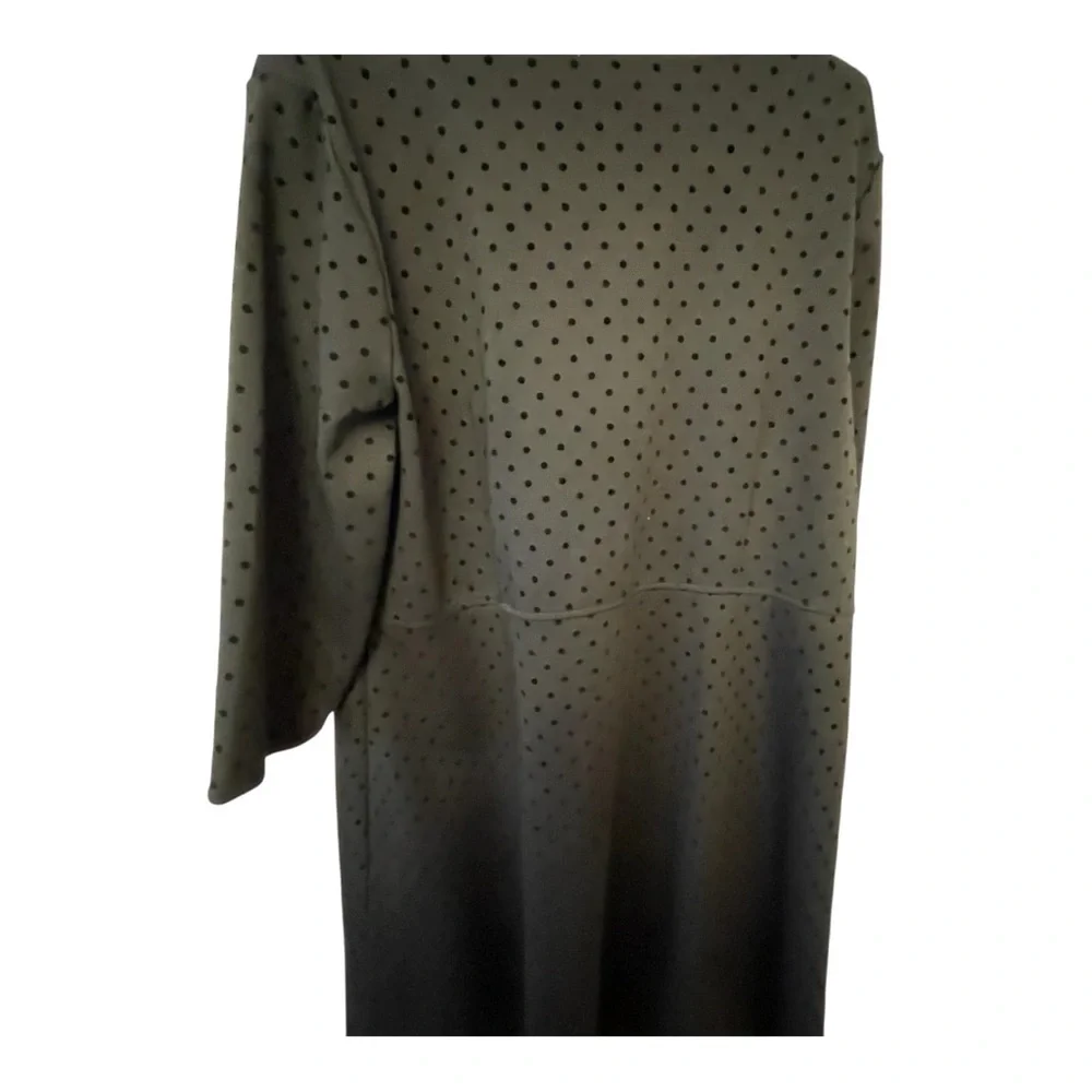 Talbots Black Sheath Dress 3/4 Sleeve Crew Neck - Picture 3 of 3